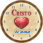 Reloj de Pared - Cristo te Ama