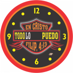 Reloj de Pared - Todo lo puedo en Cristo