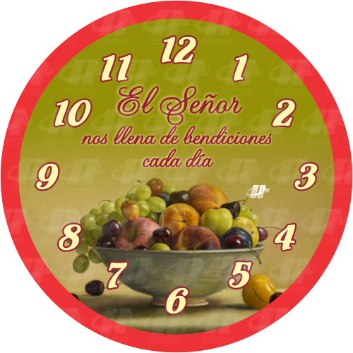Reloj de Pared - El Señor nos llena de bendiciones