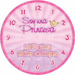 Reloj de Pared - Soy una Princesa