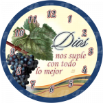 Reloj de Pared - Dios nos suple