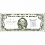 Folleto Billete - 100 Dolares