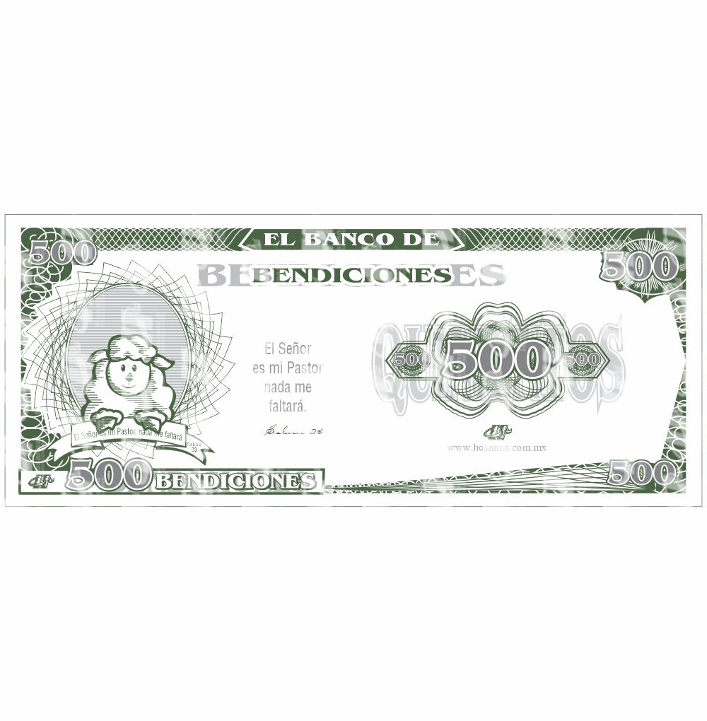 Folleto Billete - 500
