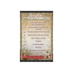 Pergamino Mediano - Los 10 mandamientos