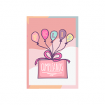 Tarjeta de Ocasión - Feliz Cumpleaños (rosa)