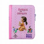 AMIGOS POR SIEMPRE  ROSA C/CIERRE