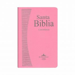 Biblia Reina valera 1960 med.imita. piel rosa,