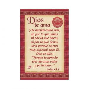 Tarjeta de Bolsillo - Dios te Ama - Sello