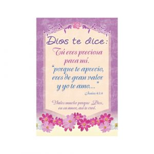 Tarjeta de Bolsillo - Dios te Dice Tu eres Preciosa