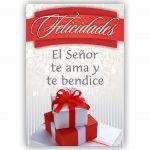 Tarjeta de Bolsillo - Felicidades - El Señor te ama y te bendice