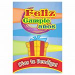 Tarjeta de Bolsillo - Feliz Cumpleaños - Dios te Bendiaga
