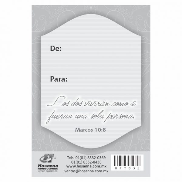 Tarjeta de Bolsillo - Dios bendiga su Matrimonio - Imagen 2