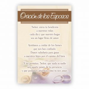 Tarjeta de Bolsillo - Oración de los Esposos