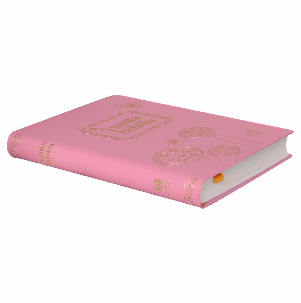 Biblia Rosa Estampada, de Bolsillo, RV60, Buena Letra - Imagen 2
