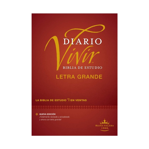 Biblia de Estudio Diario Vivir - Letra Grande RV60