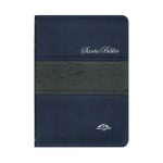 Biblia RV1909 Letra Grande, Imitación Piel Azúl c/Gris