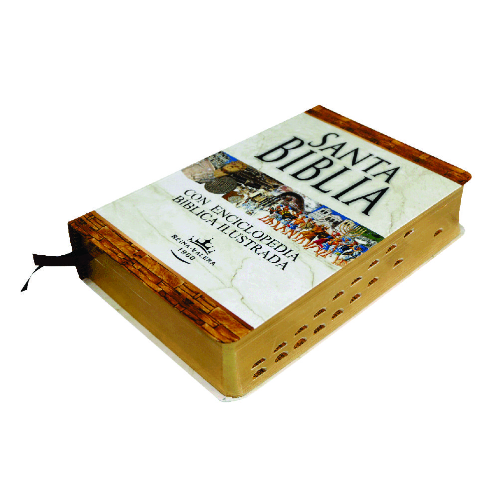 Biblia  C/Enciclopedia Ilustrada, Letra Grande, RV60, Tapa Dura, C/Índice, - Imagen 2