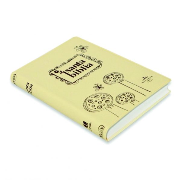Biblia Beige Estampada de Bolsillo RV60  Buena Letra - Imagen 2