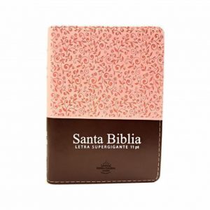 Biblia Color Rosa con cafe - Letra super Gigante-Conordancia-Mediana- RV60-C/cierre