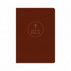 Biblia RV1960 Ultrafina Letra Grande, Imitación Piel Café Rojizo
