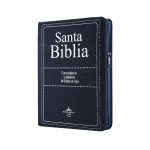 Biblia RV1960 Letra Grande, Tela "Mezclilla" c/Cierre e Índice