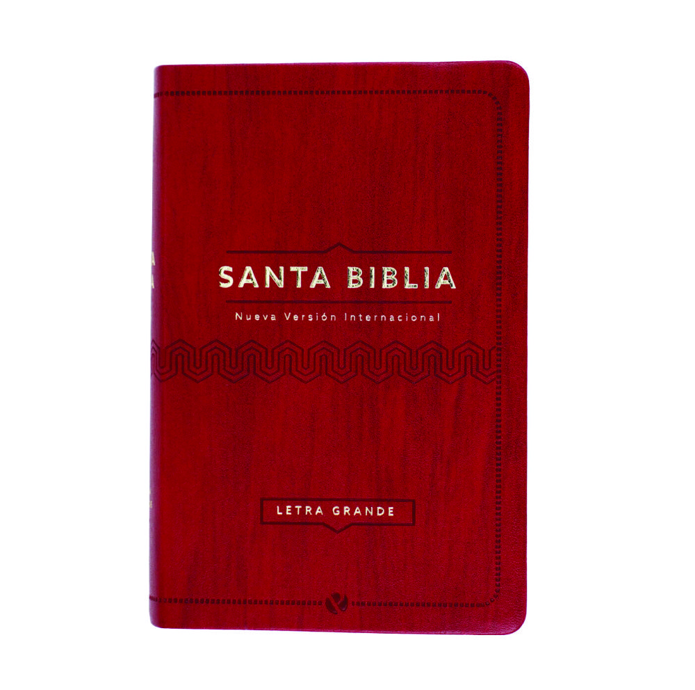 Biblia NVI Letra Grande Imitación Piel, Vino