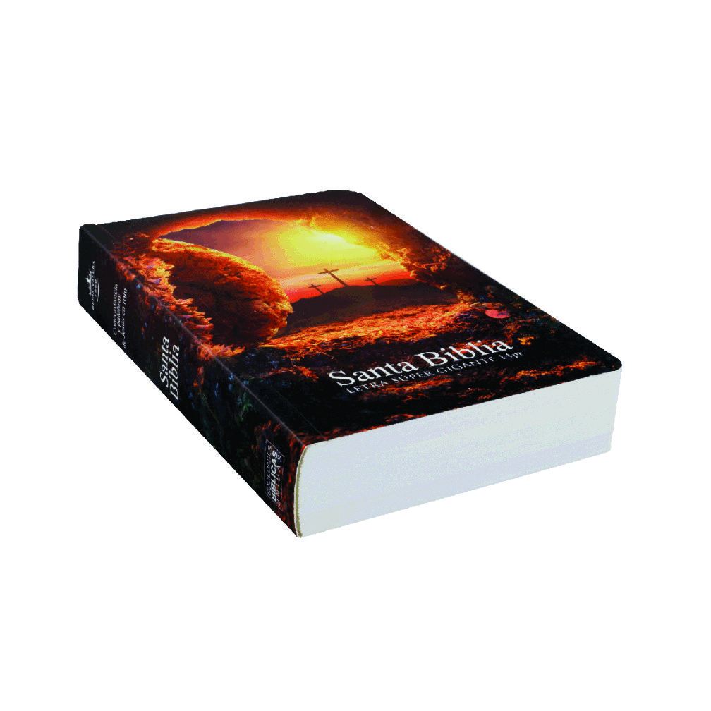 Biblia Edición de Piedra Pasta Rustica de Letra Super Gigante - Imagen 2