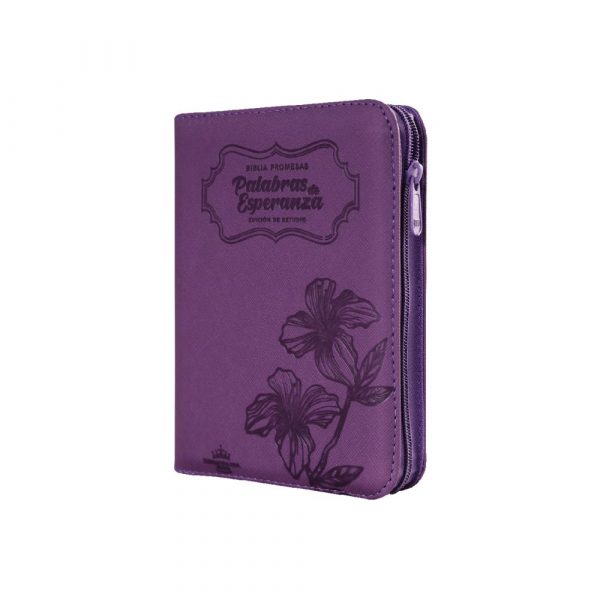 Biblia de Promesas Reina Valera 1960 - Mediana Color Morado - C/Cierre - Imagen 4