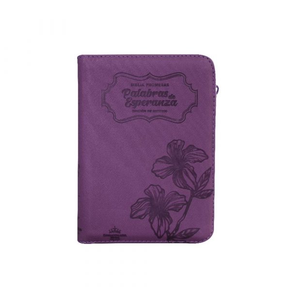 Biblia de Promesas Reina Valera 1960 - Mediana Color Morado - C/Cierre