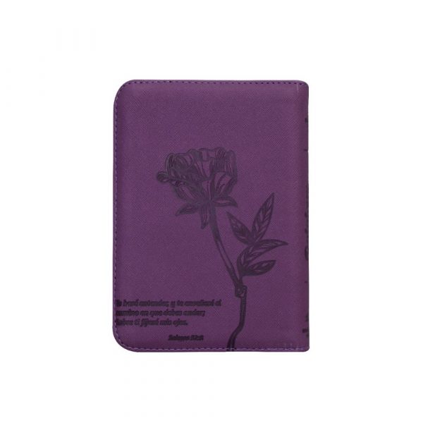 Biblia de Promesas Reina Valera 1960 - Mediana Color Morado - C/Cierre - Imagen 2