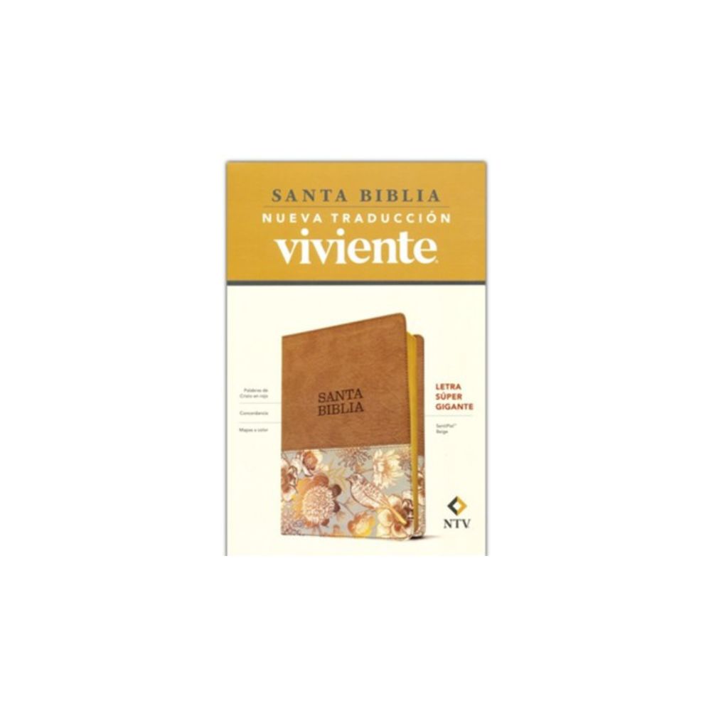 Santa Biblia NTV, LGI - SentiPiel, Beige