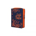 Biblia RV1960 Tamaño Bolsillo LM Mezclilla Azul Naranja