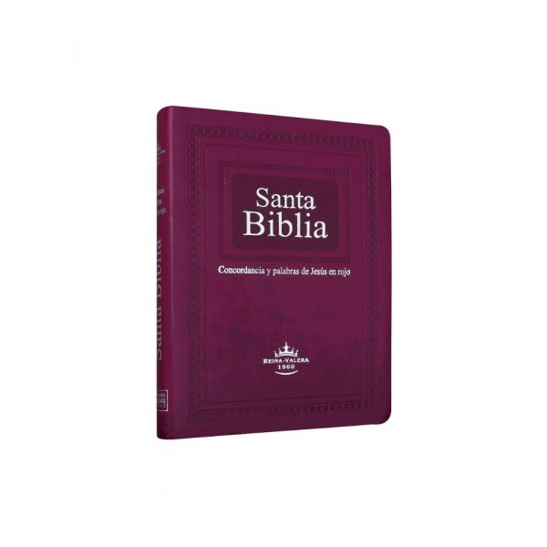 Biblia Reina Valera 1960 Grande Letra Gigante Imitación Piel Púrpura