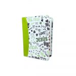 Biblia de Bolsillo RV1960 imit y tela impresa con índice - palabras de vida amor verde