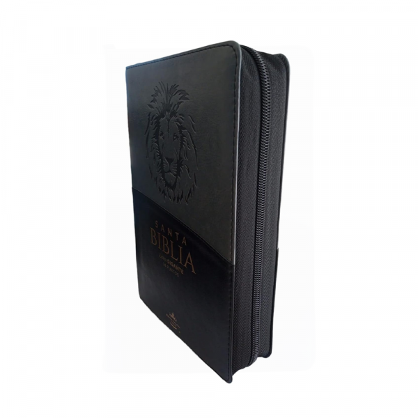Biblia RV60 "León" Letra Gigante Imitación Piel c/Cierre e Índice - Imagen 2