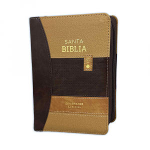 Biblia Compacta RV60 Letra Grande Imitación Piel c/Cierre e Índice
