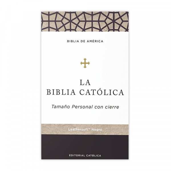 Biblia Católica Tamaño Personal Imitación Piel c/Cierre