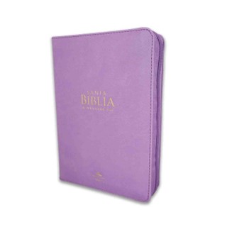 Biblia Con Cierre Compacta Rv1960, Imit Piel Lila