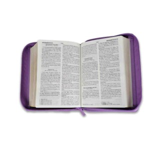 Biblia Con Cierre Compacta Rv1960, Imit Piel Lila - Imagen 2