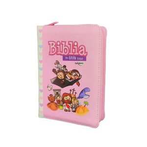 Biblia RVR60 "Mi Gran Viaje" Bolsillo c/Índice y Cierre Rosa