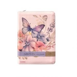 Biblia RVR60 Victoria Flores Sobre Rosa Tamaño Compacto